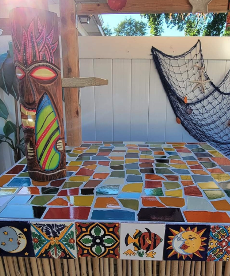 12 Hand-Painted Mexican Talavera Tiles - 6x6 Inch, Colorful Stair Or Backsplash Decor