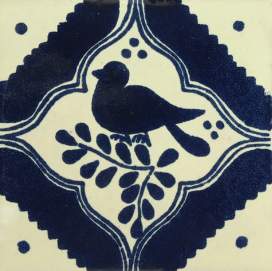 CLEARANCE - TRADITIONAL MEXICAN TILE - PAJARO ROBIN 6X6