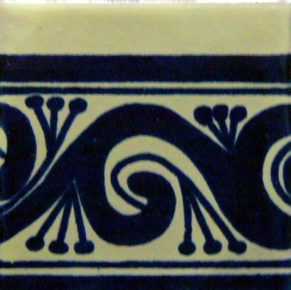 CLEARANCE - Traditional Mexican Border Tile - Greca II 6X6