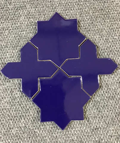 CLEARANCE - LOT OF STARS AND CROSS - AZUL COBALTO