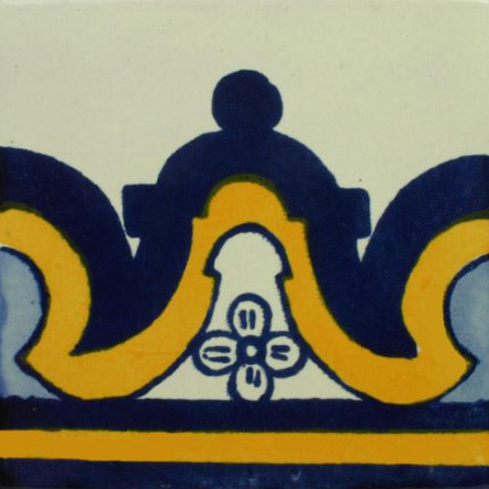 Traditional Mexican Border Tile - Cupula