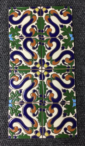 CLEARANCE - LOT OF 8 UNIQUE RAISED RELIEF 4X4 TILES