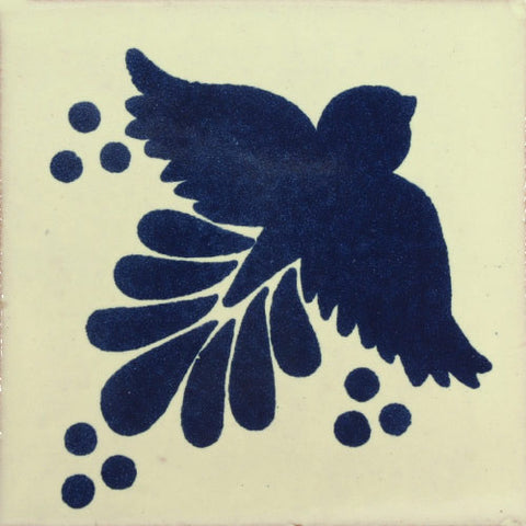 Traditional Decorative Mexican tile blue bird