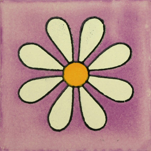 【ALEXIA STAM】Ashley Mexican Tile M Traditional Mexican Tile - Amapola Lila – Mexican Tile Designs