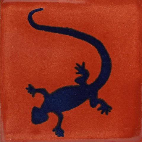 Traditional Decorative Mexican Tile - lizard