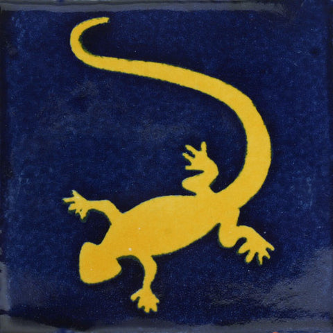 Traditional Decorative Mexican Tile - lizard