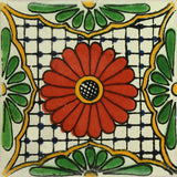 Traditional Mexican Tile - Flower