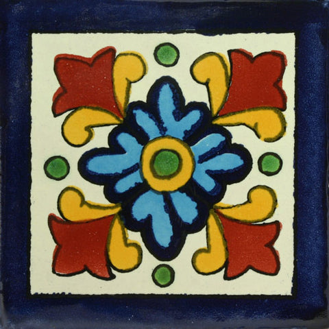 Traditional Mexican Tile - Hortencia