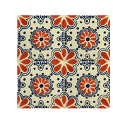 Traditional Mexican Tile - Lace Azul/Terra Cota