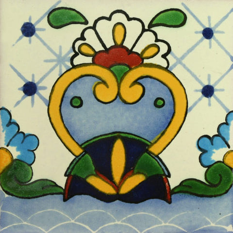 Mexican Tile-Border in light blue, yellow and turquoise