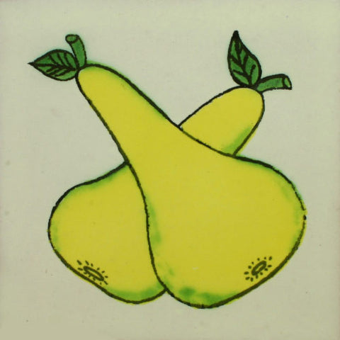 Traditional Decorative Mexican tile - Pears 