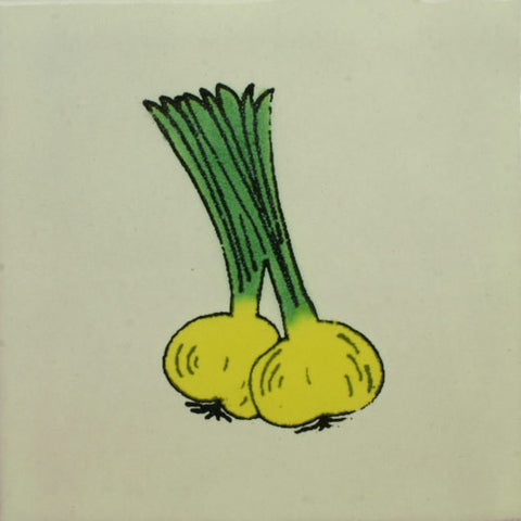 Traditional Decorative Mexican Tile - Onion