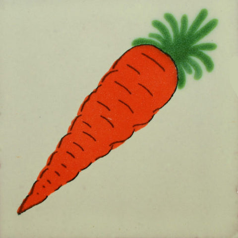 Traditional Decorative Mexican tile -Carrot