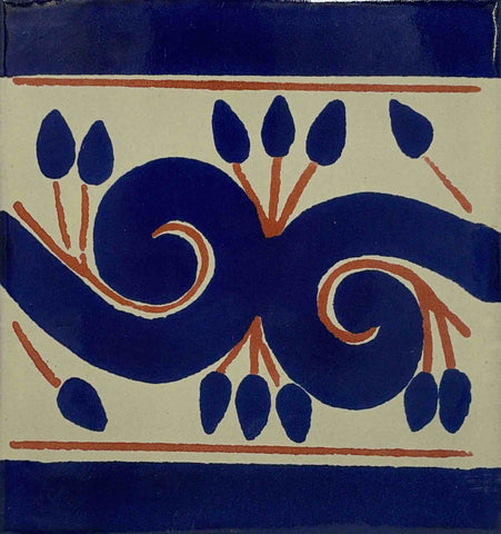 CLEARANCE - 6x6 Talavera Border Tile #10257C