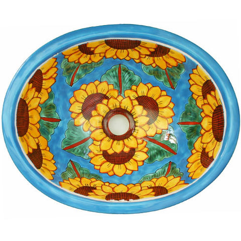 Traditional Mexican Sink- Cielo y Girasol