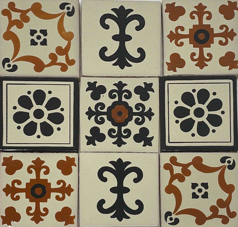 Patron Blanco Y Negro Ceramic Tile Collection
