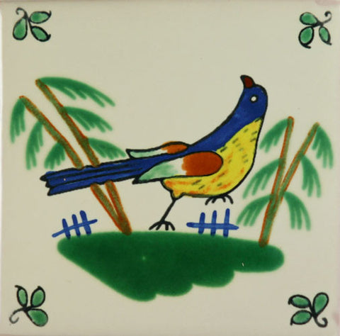 Especial Decorative Ceramic Mexican Tile - bird