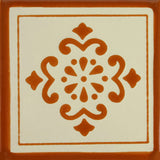 Especial ceramic Mexican decorative tile - anita con marco