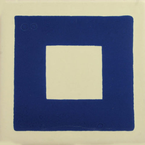 Especial ceramic Decorative Spanish Tile - blue square 