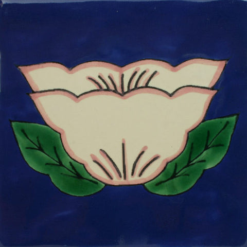 Ceramic Mexican floral tile