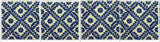 Blue and white waterline Mexican pool tile