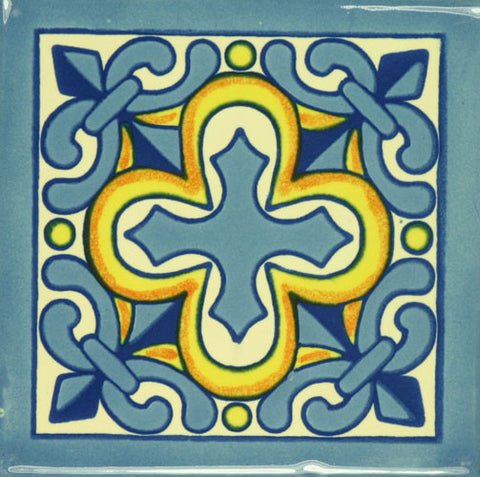 Especial ceramic Decorative Spanish Tile - cross