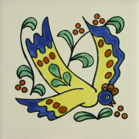 Especial ceramic Decorative Mexican Tile - bird