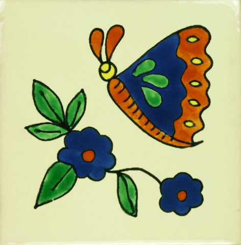 Especial ceramic butterfly Decorative Mexican Tile 
