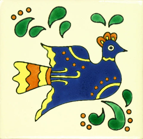 Especial ceramic Decorative Mexican Tile - bird 