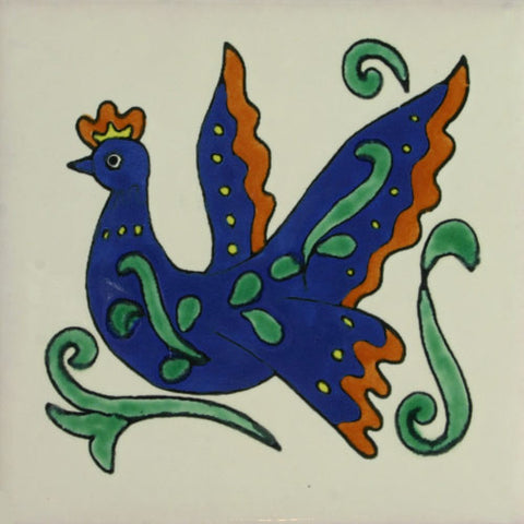Especial ceramic Decorative Mexican Tile - bird