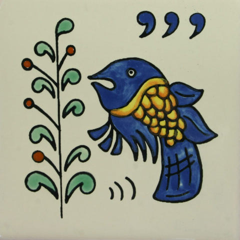 Especial Decorative Ceramic Mexican Tile - fish