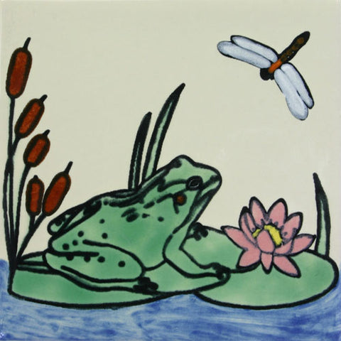 Especial Decorative Ceramic Spanish Tile-frog