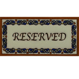 Hand Painted Raised Relief Signs - Campanillas Azules