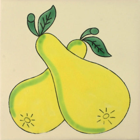 ceramic pear tile