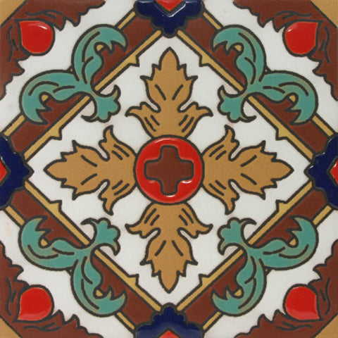 Raised relief Spanish tile