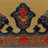 Raised relief tile border