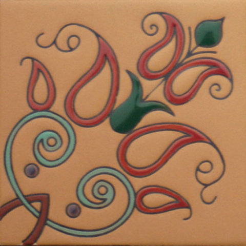 Raised relief Malibu tile