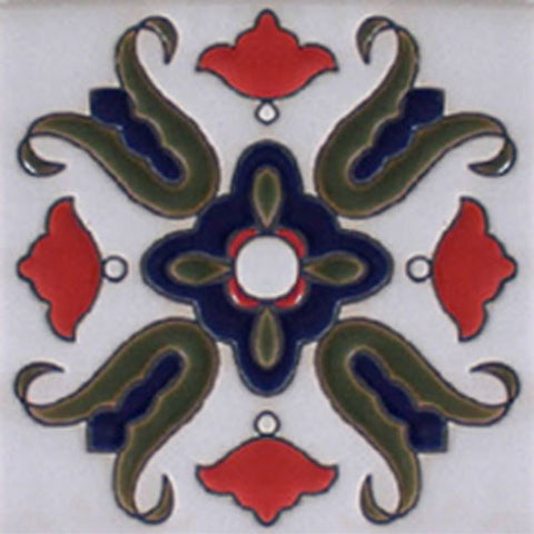 Raised relief Mexican tile