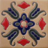 Raised relief Mexican tile