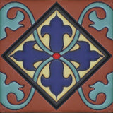 Mexican raised relief tile