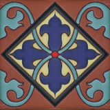 Mexican raised relief tile