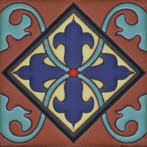 Mexican raised relief tile