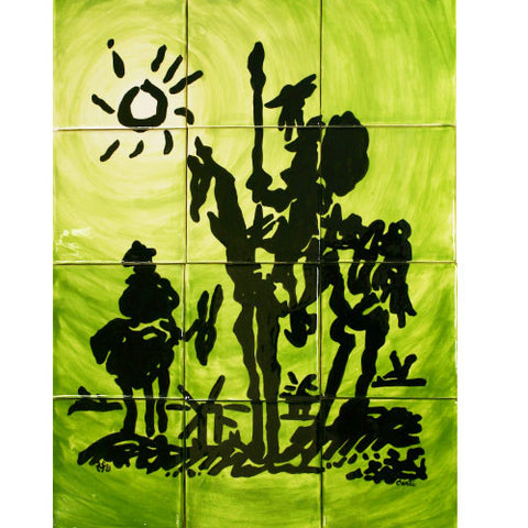 Mexican Style Mural - Don Quixote