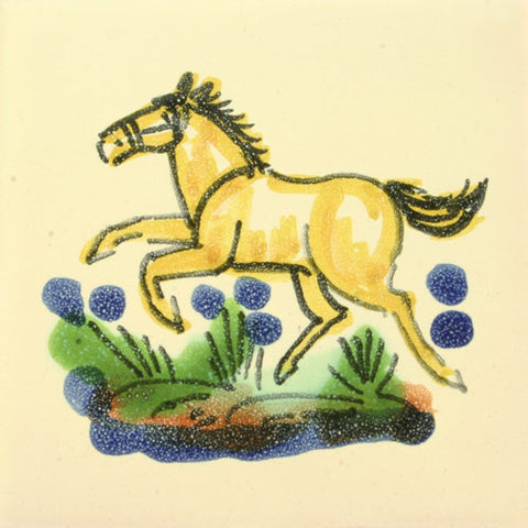 Gorky Gonzalez Mexican art horse tile