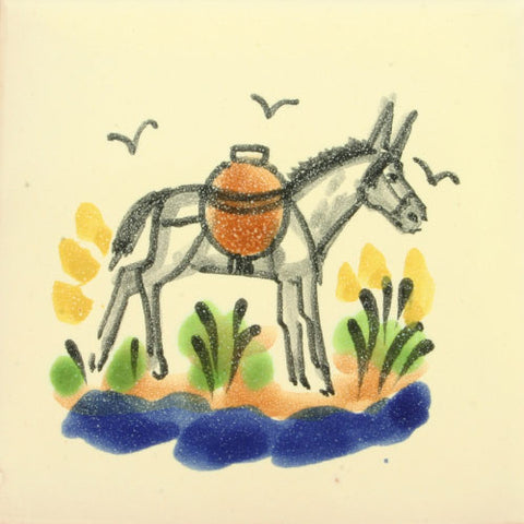 Gorky Gonzalez Mexican art burro tile