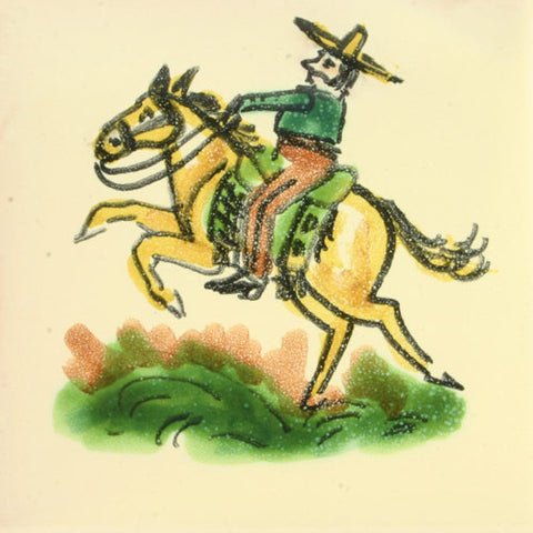 Gorky Gonzalez Mexican cowboy tile