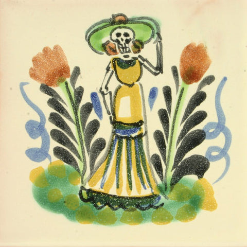 Gorky Day of the Dead art tile