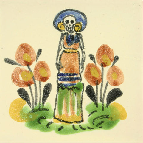 Gorky Day of the Dead art tile