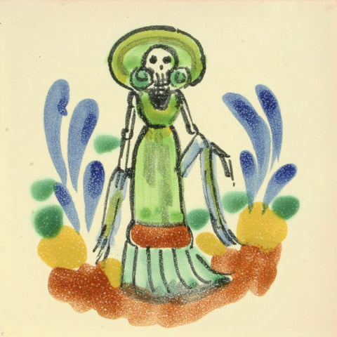 Gorky Day of the Dead art tile