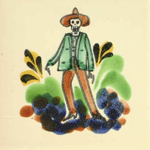 Gorky Day of the Dead art tile